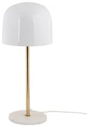 Biała lampa stołowa z metalowym kloszem (wysokość 50 cm) Manta – Leitmotiv