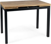 Stół rozkładany GD-017 110(170)x74 dąb artisan/czarny mat SIGNAL