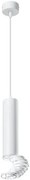Biała nowoczesna pojedyncza lampa wisząca tuba - 7X D240 G9-Z55