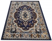 Granatowy Prostokątny Dywan H6-A40