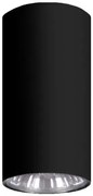 Czarny plafon tuba krótki spot 10 cm - A733 Z5-R94