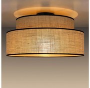 Plafon BOHO 1xE27/60W/230V śr. 40 cm beżowy