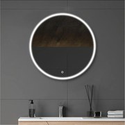 Lustro okrągłe LED D60/70/80cm z podświetlaną ramą ORAYA