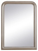 Lustro z drewna Paulownia - szer. 80 x wys. 110 cm - Szampan - HELOISE