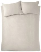 Kremowa aksamitna pościel dwuosobowa 230x220 cm Kingsley – Catherine Lansfield