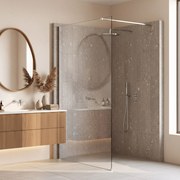 Kabina prysznicowa Walk-In Rea Flexi Transparent / Chrome 120