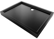 Mexen Flow+ brodzik prostokątny 80 x 70 cm, czarny mat - 46R707080H