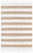 Biało-naturalny dywan 50x80 cm Sagane – douceur d'intérieur