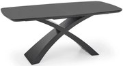 Nowoczesny rozkładany stół popiel + czarny NyxE7-G37