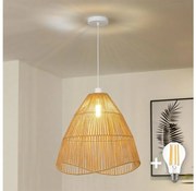Brilagi - Lampa wisząca LED na przewodzie CERIA BOHO 1xE27/40W/230V, średnica 70 cm, brązowa