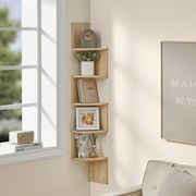 Regał Narożny Półka narożna wisząca - sonoma - LBC072W11
