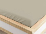 PrzytulneMieszkanie.pl Prześcieradło z mikrofibry z gumką piaskowe 90 x 200 cm