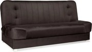 Sofa z Funkcją Spania PIANO 2 Rozkładana Wersalka Dwuosobowa Brązowa Nowoczesna do Salonu