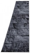 Dywan nowoczesny Parma Granit czarny 80 cm x 300 cm