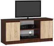 Szafka wenge pod telewizor + dąb sonoma 120 cm P5-H36