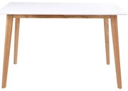 Stół z białym blatem Bonami Essentials Vojens, 120x70 cm