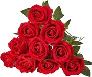 Sztuczna Róża SucceBuy Sztuczne Kwiaty 508 mm Bukiety Sztucznych Kwiatów, Realistyczny Wygląd z Główką Róży 70 mm Czerwone, Zestaw 500 Sztuk