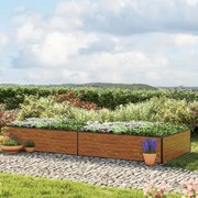 GFP 119 x 297 x 39 cm Grządka podwyższona, optyka drewna - (GFPV00546)