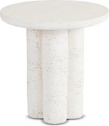 Stolik Kawowy BROK 46 cm Krem/Beż Japandi