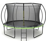 Trampolina ogrodowa dla dzieci Pegie 12FT, 366 cm, z siatką wewnętrzną i drabinką