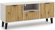 Szafka pod tv na nóżkach kaszmir + dąb artisan W3-D98