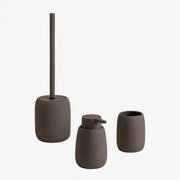 Zestaw Łazienkowy Firmy Aberden Szary Kret - Sklum