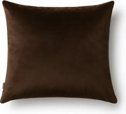 Brązowa, klasyczna poszewka z weluru Werona