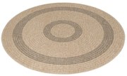 Dywan sznurkowy Comilla beż-antracyt 120 cm x 120 cm koło