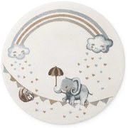 Kremowy dywan dziecięcy ø160 cm Walk like an Elephant Rainbow – Villeroy&amp;Boch