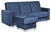 Wersalka Narożnik Alicja z pufą sofa kanapa rozkładana Family Meble granat