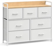 Komoda z szufladami FLEXIRO 98x85 cm, kremowa
