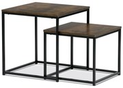 Zestaw stolików pomocniczych, stare drewno, 2 szt.