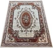 Klasyczny brązowy dywan rozeta W6-Z37