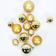 Zestaw bombek świątecznych w różnych rozmiarach, 60 szt.