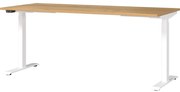 Biurko z elektryczną regulacją wysokości z blatem w dekorze dębu 80x180 cm Jet – Germania