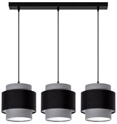 Lampa wisząca na linkach 3xE27/60W/230V szara