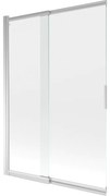 Mexen Fox parawan nawannowy 2-skrzydłowy przesuwny 120 x 150 cm, transparent, chrom - 891-120-002-01-00