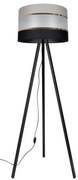 Lampa stojąca CORAL 1xE27/60W/230V wenge/czarny/szary/złoty