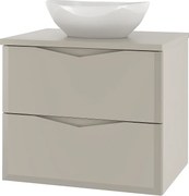 Kaszmirowy Zestaw Łazienkowy 60cm Szafka z Blatem Umywalka Delica