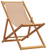 Składany leżak w kolorze taupe A0-T89