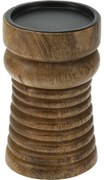 Świecznik z drewna mango S, 10 x 16 cm, S