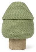 Zielony tekstylny dziecięcy kosz na zabawki ø 25x36 cm Big Tree – Lorena Canals