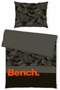 Bench Pościel bawełniana szaro-czarny, 140 x 200 cm, 70 x 90 cm