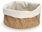 Koszyk do przechowywania z korka i bawełny, Ø 25 x 20 cm