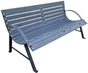 Ogrodowa ławka z oparciem 120 cm S4-L15