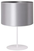 Duolla - Lampa stołowa CANNES 1xE14/15W/230V śr. 20 cm srebrny/biały