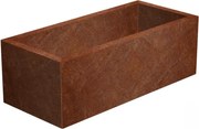 Line Donica ogrodowa 40 x 90 x 30 cm, corten CORGARDEN 1005