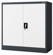 Szafka na akta osobowe BEATA, 900 x 930 x 400 mm, antracytowo-biała