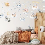 Naklejki na ścianę - Spanie na chmurce