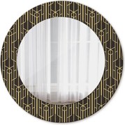 Lustro z nadrukiem okrągłe Abstrakcyjna